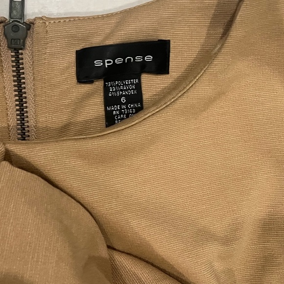 Spense Tan Ruffle Mini Dress - Picture 3 of 3